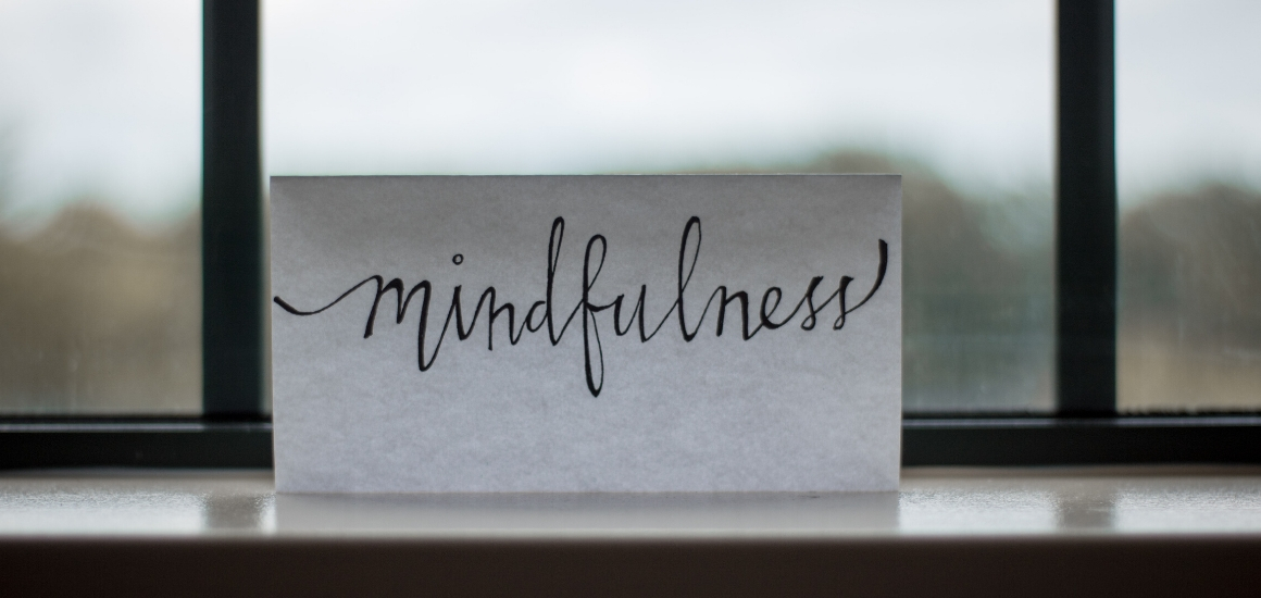 sign that says mindfulness