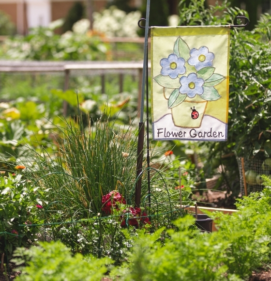 flower garden sign 