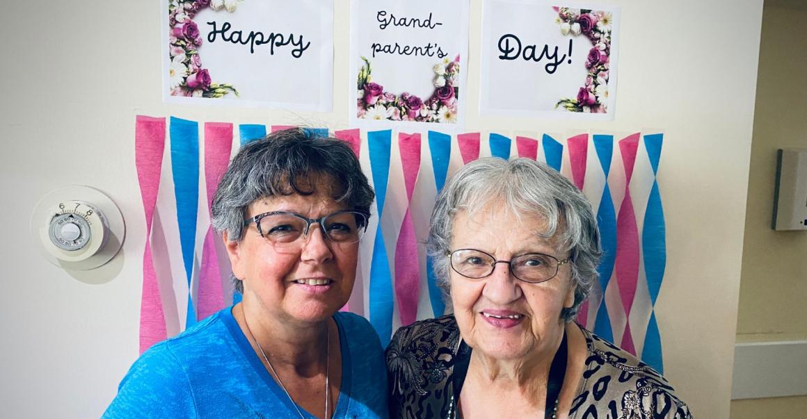 Residents celebrating Grandparent's Day
