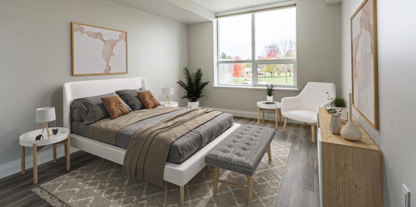 Image of secondary bedroom at Wittenburg layout at Life Lease at Luther Village on the park